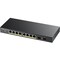 Zyxel 8 Port GbE PoE Web Switch, GS190010HP GS190010HP - alternate 1